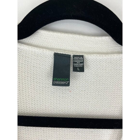 Shannon Passero Oversized Cardigan Womens Size L 80s Girlhoodcore Stripes - Picture 7 of 16